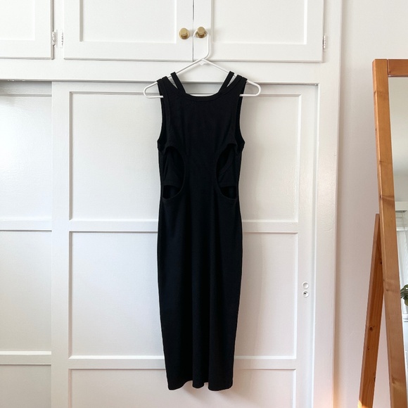 Anthropologie T.La Layered Sleeveless Ribbed Midi Tank Dress Size Small - Picture 3 of 8